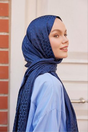 شال سرمه ای زنانه Şalland - کد 847849612