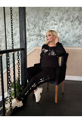 ست گرمکن سایز بزرگ مشکی زنانه سایز بزرگ Butik Nilyam - کد 871762491