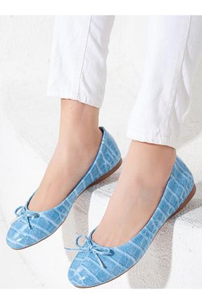 بابت آبی زنانه چرم لاکی Shoescloud - کد 871785822