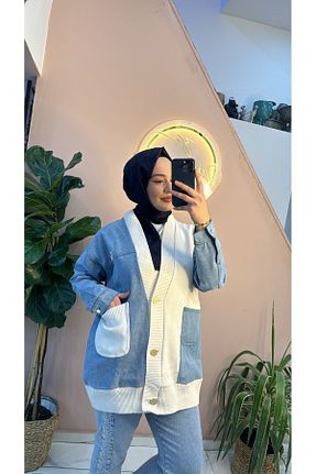 رویه آبی زنانه پنبه ای Butik - کد 871784392
