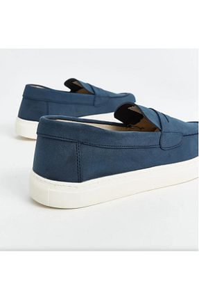 کفش اسنیکر سرمه ای مردانه بدون بند MODA - کد 871795050
