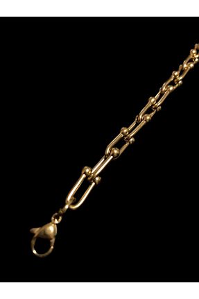 دستبند استیل (فولاد) زرد زنانه استیل ضد زنگ Çalıkaksesuar - کد 871793324