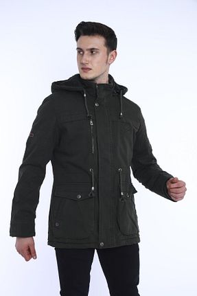 کاپشن خاکی مردانه رگولار BELLİSİMO - کد 871817483