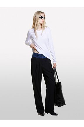 تیشرت سفید زنانه رگولار Sisley - کد 871847117