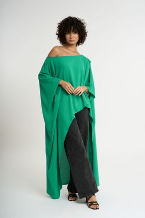 بلوز سبز زنانه ساده HANIQA - کد 871866351