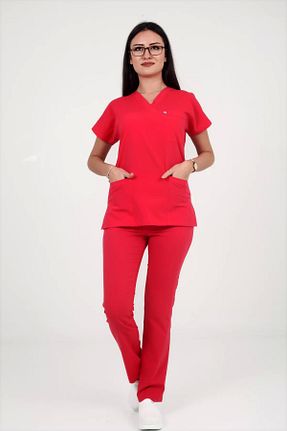 لباس ایمنی کار قرمز DENİZ İŞ - کد 717665284