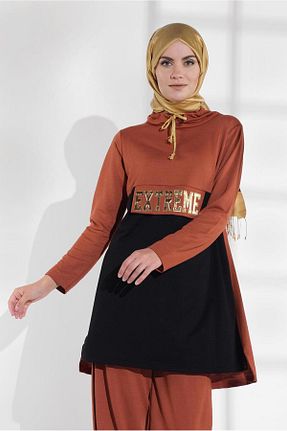 ست گرمکن حجاب نارنجی زنانه رگولار TRENDTESETTÜR - کد 58639389