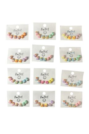 گوشواره استیل (فولاد) رنگی بچه گانه استیل (فولاد) MAT STORE - کد 871877150