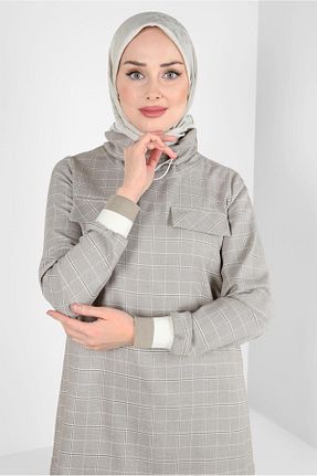 روسری بژ پلی استر Alvina - کد 790571795