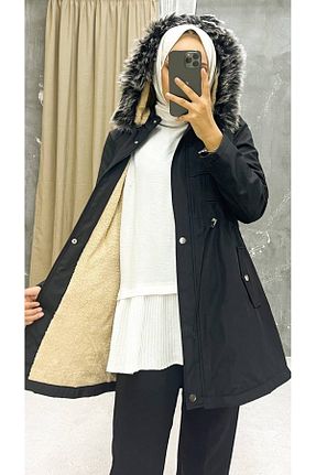 کاپشن سایز بزرگ مشکی زنانه رگولار Marjinal City - کد 375968891