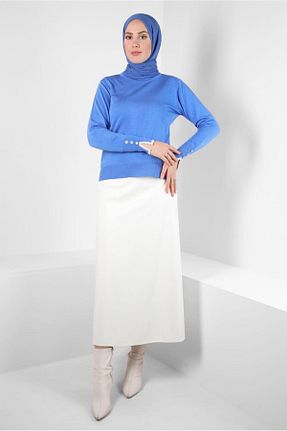 پلیور آبی زنانه ساده Alvina - کد 795458470