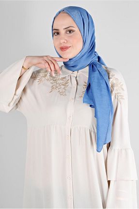 شال سرمه ای زنانه پنبه ای Alvina - کد 796282332