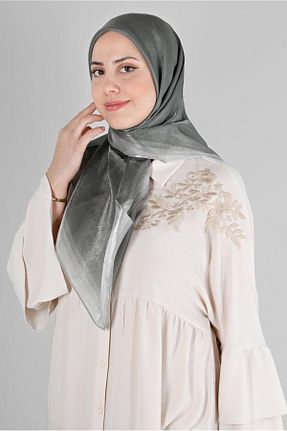 روسری خاکی پلی استر Alvina - کد 801113899