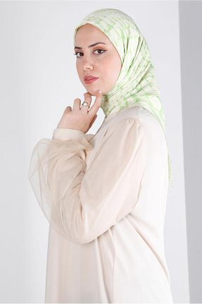 روسری سبز پلی استر Alvina - کد 801114177