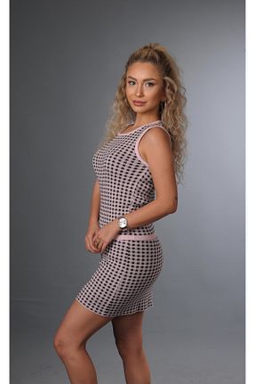 ست بالاتنه و پائین تنه صورتی زنانه تریکو YMA TRİKO - کد 867349007