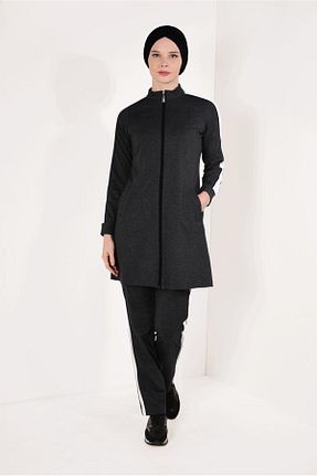 ست گرمکن حجاب طوسی زنانه رگولار TRENDTESETTÜR - کد 86184551