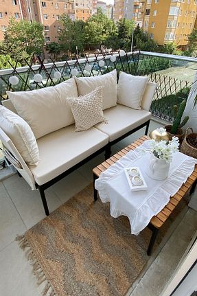 ست باغچه بژ فلزی limni home - کد 841943633