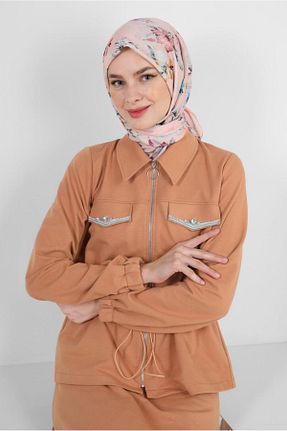 روسری صورتی پنبه ای Alvina - کد 805630534