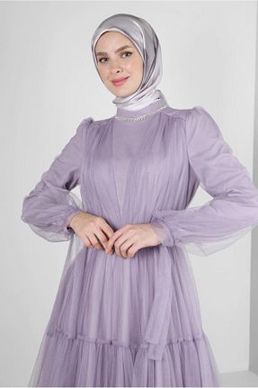 روسری قهوه ای ساتن Alvina - کد 799159560