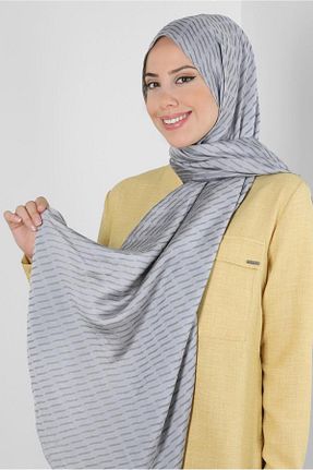 شال طوسی زنانه ویسکون Alvina - کد 806346199