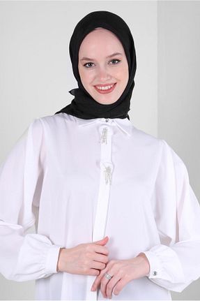 روسری مشکی پنبه ای Alvina - کد 804330351