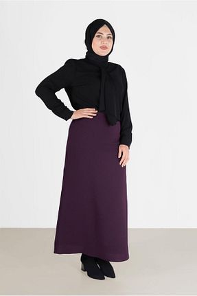 دامن حجاب بنفش زنانه رگولار Alvina - کد 802793711