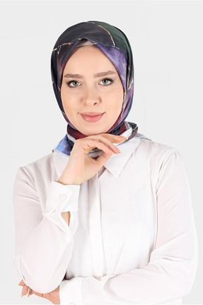 روسری پلی استر Alvina - کد 803641791