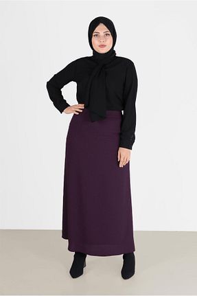 دامن حجاب بنفش زنانه رگولار Alvina - کد 802793711