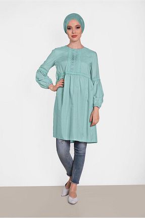 تونیک حجاب آبی زنانه ویسکون TRENDTESETTÜR - کد 97169540