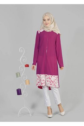 تونیک حجاب صورتی زنانه ویسکون TRENDTESETTÜR - کد 95958858