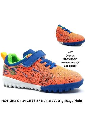 کفش فوتبال چمن مصنوعی نارنجی بچه گانه پلاستیک Cool - کد 763437914