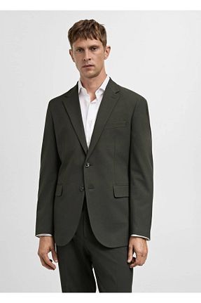 کت سبز مردانه اسلیم فیت MANGO Man - کد 844176635