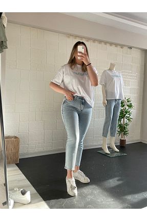 شلوار جین آبی زنانه پاچه تنگ Sumen Butik - کد 871955098