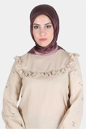 روسری بنفش پلی استر Alvina - کد 806346174
