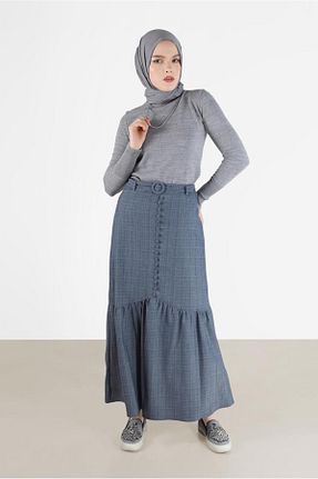 دامن حجاب سرمه ای زنانه رگولار TRENDTESETTÜR - کد 220805067