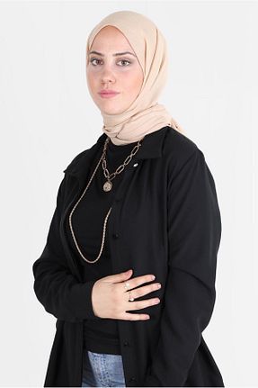 شال بژ زنانه پلی استر Alvina - کد 803864334