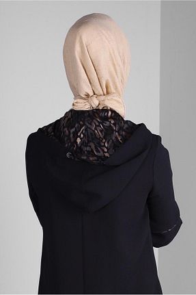 روسری بژ پلی استر Alvina - کد 810186757