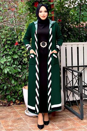 کت حجاب سبز زنانه رگولار TRENDTESETTÜR - کد 347899637
