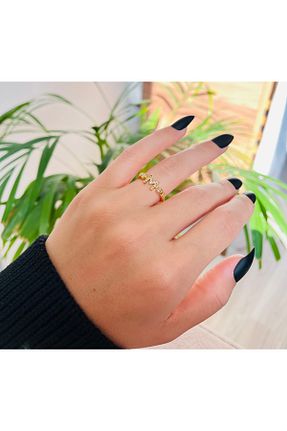 انگشتر استیل (فولاد) طلائی زنانه استیل (فولاد) RM Bijuteri - کد 871963140