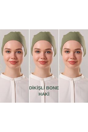 کلاه شنای حجاب خاکی زنانه Melodi Scarf - کد 871965484