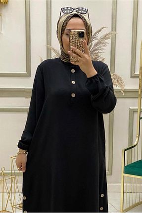 ست بالاتنه و پائین تنه حجاب مشکی زنانه رگولار TRENDTESETTÜR - کد 742748293