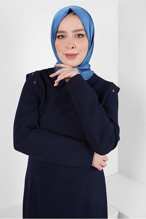 شال آبی زنانه پلی استر Alvina - کد 817772146