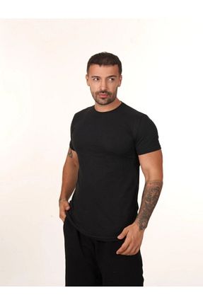 تیشرت مشکی مردانه رگولار SCSARVİN - کد 872155324