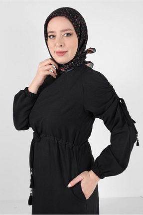 روسری مشکی پلی استر Alvina - کد 817772020