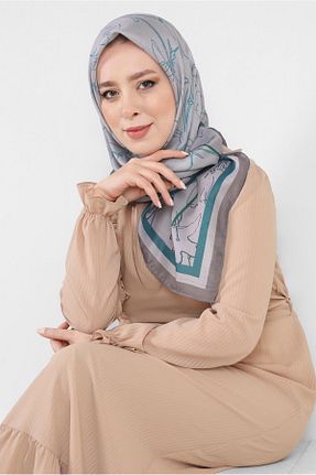 روسری سبز پلی استر Alvina - کد 817771970