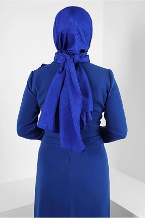 شال سرمه ای زنانه پلی استر Alvina - کد 817772188