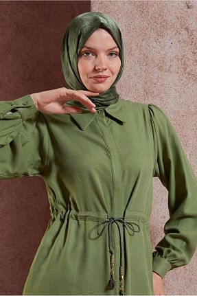 شال سبز زنانه پلی استر Alvina - کد 830154375