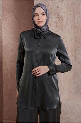 شال طوسی زنانه پلی استر Alvina - کد 828037822