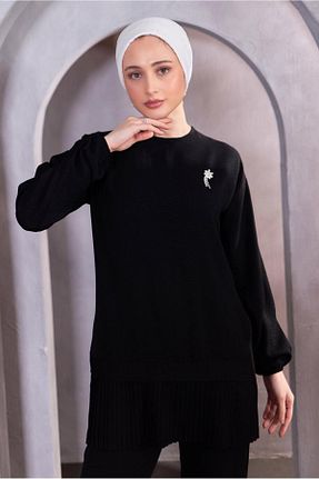 ست بالاتنه و پائین تنه حجاب مشکی زنانه رگولار TRENDTESETTÜR - کد 816649605