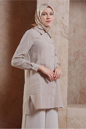 روسری طلائی ساتن Alvina - کد 855461506